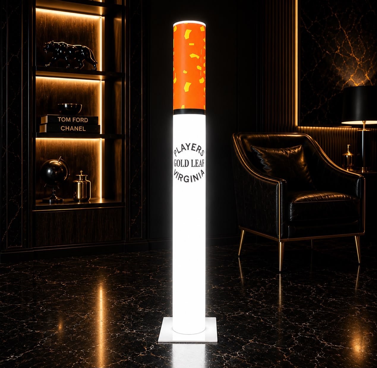 gold lamp